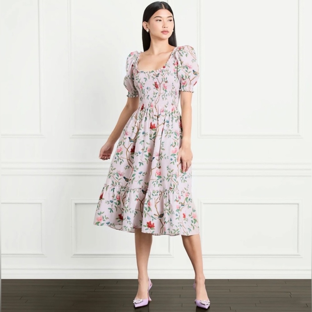 Hill House Louisa Nap Dress in Pink Diane Hill